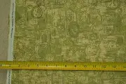By 1/2 Yd", Olive-Greens Quilt Fabric, Legacy Studio/Fleurs Du Printemps, C2629