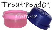 Tupperware Smidgets Mini Bowls Containers 1oz Set 2 Cotton Candy Pink Dark Blue