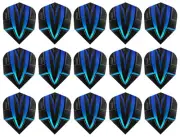 5 New Sets Harrows Fusion Standard Dart Flights - Ships w/ Tracking - Aqua