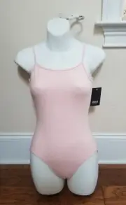 NWT Pink Bloch Girls Spaghetti Strap Fully Lined Ballet Leotard Size 14 #CL5407