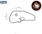 6913210021 Delonghi Metal BRACKET for 2 way Solenoid Valve EAM , ECA , ESAM