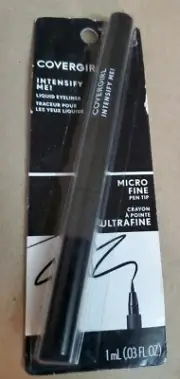(1) Covergirl Intensify Me Liquid Eyeliner 300 Intense Black Micro Fine Pen Tip