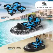 Water Land and Air Mini Three-in-one Remote Control Hovercraft Toy Quadcopter