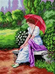 "Spring Day" Printed Canvas for Cross Stitch Tapestry Gobelin Embroidery 2361J