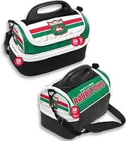 NRL South Sydney Rabbitohs Retro Dome Lunch Cooler Bag, Green Red White, 25 x 16 x 20cm, Single Unit