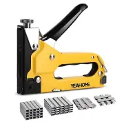 Upholstery Staple Gun Heavy Duty YEAHOME 4-in-1 Stapler Gun with 4000 Staples...