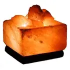 UMEKEN HONPO Rock Salt Lamp Square Chunk Type Himalayan Socket Powe... Brand New