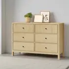 Amaro 6 Draw Chest of Drawers Dresser Unit | Modern Style Ripple Front Storag...