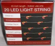 Christmas ~ LED ~ CRAFTING CANDY CANES STRING LIGHTS ~ Battery Operated 40" Long