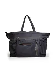 Black Large Multi-Pocket Tote Bag