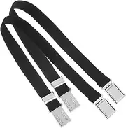 [MOBUTOFU] 2pcs Waist Belt with Magnetic Buckle Elastic Fit for Boys Durable Material for School Uniforms Comfortable Secure Design