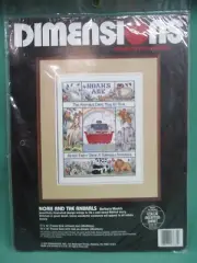 1990 Dimensions Counted Cross Stitch Kit #3685 Noah's Ark Noah and the Animals