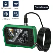 Dual Lens Endoscope 1080P HD Borescope Digital Inspection Scope Camera 2/5/10M