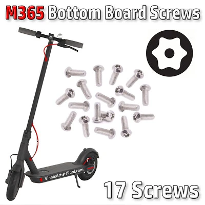17 Tamper Proof Bottom Board Screw M365 Scooter Battery Cover Security Star Torx