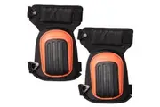 Portwest KP60 Thigh Support Knee Pads - Gel Cushion, Non-Slip in Black/Orange (1 Pack of 2)