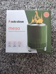 Authentic Solo Stove Mesa Smokeless Tabletop Fire Pit - Deep Olive - New Sealed