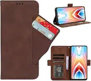 [GoshukunTech] Phone Cover for Oppo A79 5G,for Oppo A79 5G Wallet Case[ 5 Card Slots Leather Wallet ] Soft TPU Inner Case Flip Cover Stand Feature -Dark Brown