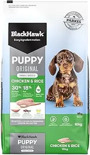 [Black Hawk] Puppy Small Breed Chicken and Rice Dry Dog Food 10 Kg