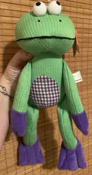 Gitzy Beverly Hills Teddy Bear Company Plush Frog With Tiny Defects NWT 11”