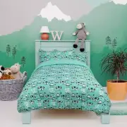 3 Piece Polyester Microfiber Kids Bedding Comforter Set Alien Cartoon