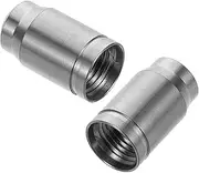 Parliky 2pcs Bike Valve Caps: Titanium Alloy Tire Air Cap Replacement Cycling Stem Debris Covers Universal Riding Protectors for Men