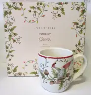 Pottery Barn Forest Gnome Stoneware Mugs Set of 4 Christmas