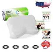 Luxury Travel Pillow with Aloe Vera Pillowcase - Ideal for Back & Side Sleepers