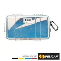 在飛比找PChome24h購物優惠-PELICAN 1060 微型防水氣密箱-透明(藍)