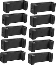 10pcs Lightweight Phone Holder Adapter for Tripods Durable and Portable Cell Phone Clip for Live Streaming and Photography Compatible with Selfie Sticks and Tripods