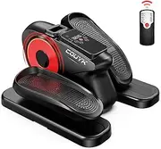 Under Desk Elliptical Machine,Ellipse Leg Exerciser for Seniors Adults,Quite Portable with Display Monitor,Non-Slip Foot Straps and Remote Control and 12 Adjustable Speeds
