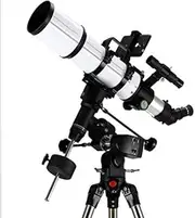 Focal Length 500Mm, Telescope Refractor Telescope Scope, Multi-Layer Green Film with Equatorial Mount,Electric