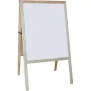 Flipside Products FLP31200 Dry-Erase Board & Chalkboard Easel - Black & White
