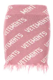 VETEMENTS 'Iconic Lurex Monogram' Skirt