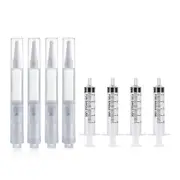 Touch Up Paint Pen 5ml 8Pack Fillable Paint Touch Up Brush Pen for Walls Refillable Paint Touch Up Transparent