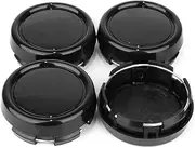 GTownWorks 79mm 3.11in Wheel Center Caps for ADVAN RZ DF JDM Wheel Center Hubcaps 4 Pack Black Center Cover Replacement for Rim, Outer 3.11in/79MM, Inner 2.87in/73MM