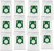 12X Vacuum Cleaner Bags for Menalux 1800 T197 T171 Stokes V7250 V8525 Qualtex SDB190 SDB191 SDB228 Anlin AF201 AF459 Electrolux E54AB E54N E41N E200BF E201B E202B E203B E206B E210S QB131 UNI206