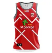 St George Dragons NRL Red Training Singlet Sizes S-3XL BNWT