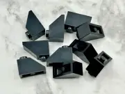 Lego Parts Lot (10) ~ Black Slope 45 2 x 1 ~ No 3040