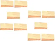 10pcs Farm Hoe Wedge Shovel Handle Wood Inlay Hoe Head Fixing Device Shovel Wood Shaft Insert Japanese Garden Tools Wooden Light Brown