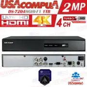 HIKVISION 4 CH 1TB DS-7204HGHI-F1 4CH Turbo HD DVR 1080P LITE (1TB HARD DISK)