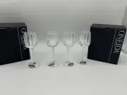4-Vintage Oneida Cordial Glissade New Inbox hand cut and blown (L)