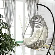 Hanging Egg Hammock Chair Pads Waterproof Thicken Seat Cushion for Indoor Outdoor Swing Basket 90x120cm (Chair Not Included)