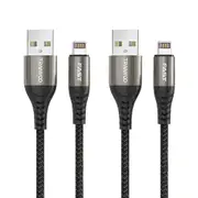 (2 Pack) TRANYOO 2M (T-S16i) 5A Lightning Fast Charging High Quality Data Sync Cable Cord For Apple iPhone iPad iPod