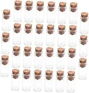 MAGICLULU 30Pcs Mini Glass Cork Bottles DIY Small Wishing Bottles for Decor Transparent Glass Vials for Party Favors and Handmade Crafts Storage