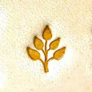 Craft Sha Leathercraft Tool 8x7mm E375 Branch Leaf Pattern Custom Leather Stamp