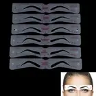12 Styles Makeup Tools Thrush Card Grooming Eyebrow Shaper Kit Eyebrow Stenc _mo