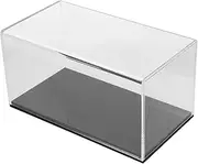 Toyvian Acrylic Display Case for 1:43 Scale Model Cars Clear Acrylic Display Box Countertop Display Case for Collectibles Dustproof Showcase