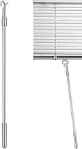 Blinds Turning Rod Hanger Retriever With Hook - Adjustable 24-Inch High Reach Closet Pole - Aluminum Alloy Extendable Garment Hook Reaching Stick to Easily Reach Clothes