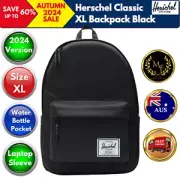 Herschel Classic XL Backpack Bag Back Pack Hiking School Handy - Black Blue