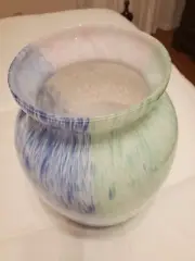 Murano Vase 14x10 Multi Colors Hand Blown Italian Glass Art "NEW"